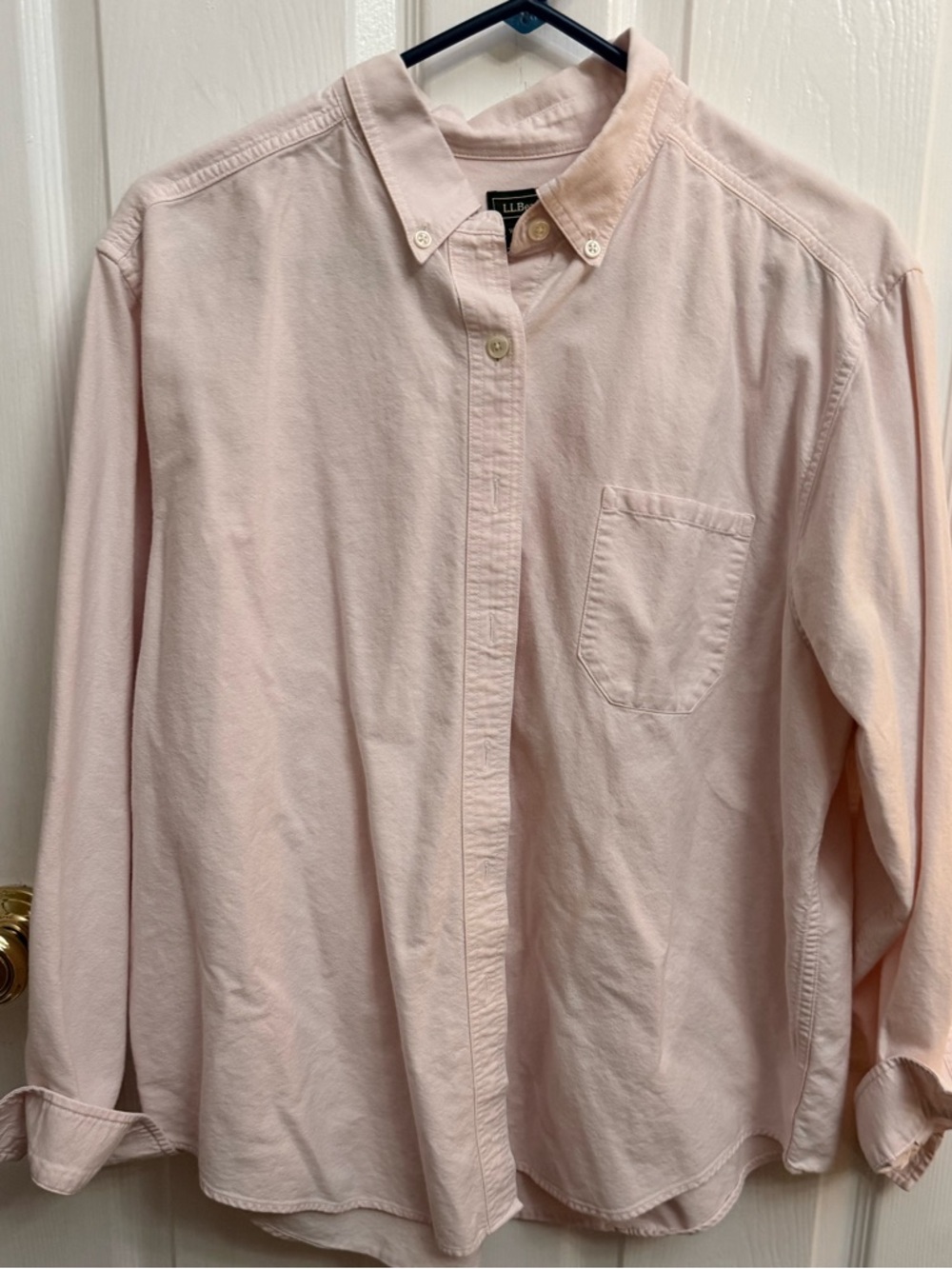 L.L. Bean Womens Light Pink Button-Down Shirt
